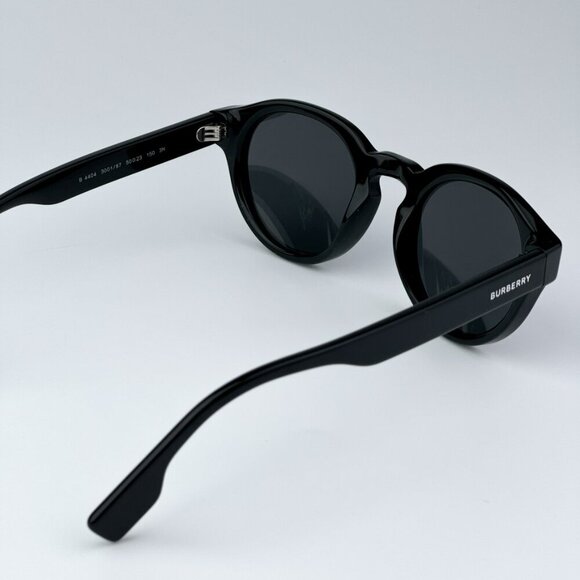 Burberry BE4404 300187 BRAND NEW Sunglasses Black Grey Oval Unisex main image 6